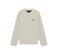 Jumper with a round neck in jacquard Lyle & Scott Beige S