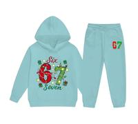 Jumpers and Hoodies Couple Matching Outfits Western Silver Headband Girls Sweatshirt Mother Baby Striped Autumn/Fall Novelty Kids Coat Christmas Hat