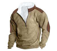 Jumpers for Men UK Clearance Mens Sweatshirts Fleece Lined Pullover Casual Zipper V Neck Long Sleeve Polos Sweater Thermal Shirts Outdoors Sportswear Workout Pullovers Sweatshirt