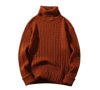 Jumpers for Men Uk Turtleneck, Long Sleeve Top Knitted Pullover Regular Fit Winter Casual Solid Color Mens Jumper Turtle Neck Thick Jumpers Men Sweatshirts Winter Pullover