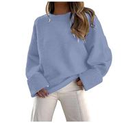 Jumpers for Women, Crewneck Jumper Womens Cable Knit Long Sleeve Striped Crewneck Pullover Tunic Patchwork Tops Ladies Jumpers Crew Neck Cashmere Jumper Women Tops Autumn Winter