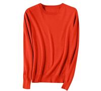 Jumpers for Women Long Sleeve Sweaters Crewneck Casual Classic Soft Loose Fit Knit Pullover Jumper Tops Lightweight Sweatshirts Tunic Blouses Fall Fashion Work Travel Outfits