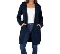 Jumpers for Women Pullover Sweater Sweatshirt Navy Jumpers Casual Solid Color Activewear Zip Up Hoodie Workout Hooded Jacket Pocket Oversized Hoodie Women Sports Loose Fit