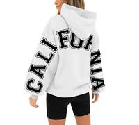 jumpers for women uk,hoodies for women uk,Letter printed ladies hoodie oversized sweatshirt hooded tops clothes sport