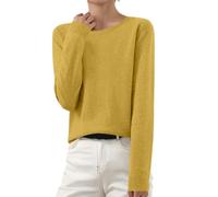 Jumpers for Women UK Knit Crew Sweaters Lightweight Long Sleeve Pullover | Soft Cozy Lightweight Jumpers,Basic Solid Sweaters,Ribbed Cuffs,Relaxed Fit,Casual Layering Knitwear for Daily Wear,Office