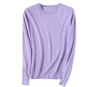 Jumpers for Women UK Knitted Plain Long Sleeve Undershirts Fall Winter Base Layer Tops Regular Fit Elegant Pullover Womens Knitwear Thermal Soft Sweaters Home Underwear Casual Outfit