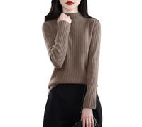 Jumpers for Women UK Turtleneck Long Sleeve Basic Solid Autumn Winter Pullover Ladies Ribbed Knit Sweater Tops 18th Birthday Gifts for Girls,Dark Gray,XXL,u38ka