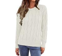 Jumpers Sweaters for Women, Women`s Crewneck Jumper Cable Knit Long Sleeve Striped Crewneck Pullover Tunic Patchwork Tops Women's Jumpers Crew Neck Cashmere Jumpers Jumper Pullover Tops