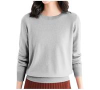 Jumpers Sweaters for Women, Women's Jumper Crewneck Cable Knit Long Sleeve Striped Crewneck Pullover Tunic Patchwork Tops Jumpers Womens Crew Neck Chunky Jumpers Winter Pullover Top