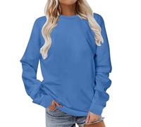 jumpers,Sweatshirts for Women UK Casual Crew Neck Long Sleeve Tunic Tops Elegant Plain Lightweight Klassisch Ladies Jumpers Plus Size Lose Pullover without Hood