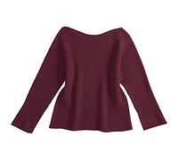 Jumpers Women Black Sweater New Home Gifts Business Women's Autumn and Winter Classic Off-The-Shoulder Long Sleeve Sleeve One-Word Collar Sweater Knitted Solid Color Pullover Sale Promotion