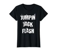 Jumpin Jack Flash Value Graphic T-Shirt, Women, Black, XS