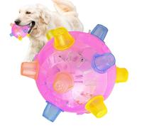 Jumping Activation Ball for Dogs | Interactive Dog Toy Ball with LED Light | Creative Bouncing Glows Ball for Dogs | Music Dancing Ball | for Puppies, Dogs Cats, 12x12x12cm