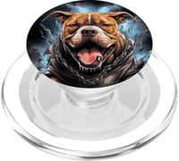 Jumping American Pit Bull Terrier PopSockets PopGrip for MagSafe