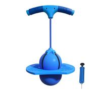 Jumping Ball - 32x68cm Pogo Jumper, Enhanced Coordination Tool | Rubber Bounce Jump Trick Board with Handle Serves, Pogo Ball for Outdoor Indoor Training Playground Park Kid Boys Girls
