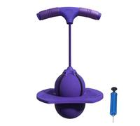Jumping Ball - 32x68cm Pogo Jumper, Enhanced Coordination Tool | Rubber Bounce Jump Trick Board with Handle Serves, Pogo Ball for Outdoor Indoor Training Playground Park Kid Boys Girls