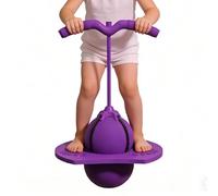 Jumping Ball for Kids - Non-Slip Height Adjustable Skill Exercise Fitness with Handle,Bounce Board Jumping Ball Toy,for Gym Class Physical Education PE Preschool Kindergarten Daycare