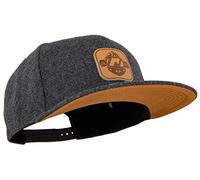 Jumping Bird Unisex Baseball Cap • Outdoor Snowboard Snapback Cap • Fully Adjustable and Easily Washable • Perfectly Fitted Hat in Dark Grey Felt • Leogang