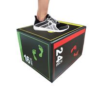 Jumping boxes for training, non-slip fitness box, balance equipment for quick rope jumping, squats, deadlifts, strength training, indoors, outdoors, athletes, beginners to advanced users