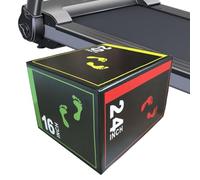 Jumping Boxes for Training, Non-Slip Plyometric Box for Jumping Training, Balance Equipment for Quick Rope Jumping, Squats, Deadlifts, Strength Training, Indoors, Outdoors, Athletes, Beginners to