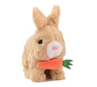 Jumping Bunny Plush Toy - Walking Talking Rabbit, Interactive Jumping Animal | Easter Birthday Gift, Cartoon Companion Figure with Squeaky Moving Ears