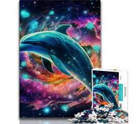 Jumping Dolphin 1000 Piece Jigsaw Puzzle for Adults And Teenagers,Educational Games Wall Decoration Unique Birthday And Xmas Gifts (38x26cm)