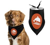 Jumping Dolphins Cute Dog Bandana Triangle Adjustable Washable Cat Scarf Pet Accessories