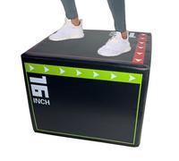 Jumping Exercise Box - Plyometric Jump Boxes - Anti-Slip Fitness Exercises Step Up Boxing With Soft Foam Padding And Stable Base - Indoor Outdoor Gym Training Equipment For Cardio Strength Workout