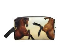 Jumping Horse PrintedMakeup Trave Bag for Women,Cosmetic Large Capacity Organizer