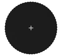 Jumping Mat Fabric Black for Round Trampoline Replacement Multi Sizes vidaXL