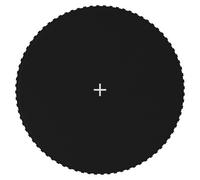 Jumping Mat Fabric Black for Round Trampoline Replacement Multi Sizes vidaXL