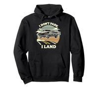 Jumping Muscle Car Vehicle Enthusiast Graphic Pullover Hoodie