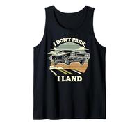 Jumping Muscle Car Vehicle Enthusiast Graphic Tank Top