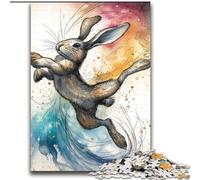 Jumping Rabbit Adult Jigsaws 2000 Piece, Pattern Assembly Deal As Gifts for The Whole Family Suitable for And 14 (70x100cm)