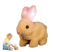 Jumping Rabbit Toy, Hopped Rabbit | Simulated Rabbit Toy, Realistic Electric Rabbit Plush | Jumping, Nose, Shaking Ears, Jump Robotic Animal with Nat Motions