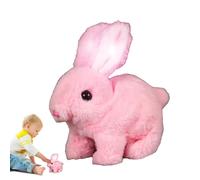 Jumping Rabbit Toy - Simulated Rabbit Plush Animals | Realistic Bunny Electronic Toy Simulate Rabinteractive Signs, Jump A Robotic Animal, Jump, Shake Nose, Ton
