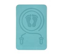 Jumping Rope Mat - 60 cm Optimum Grip on the Ground | Shock Absorbing Jumping Mat with Aqua Pattern, Ideal for Home Gym and Protection of Skipping Ropes on Bob Floor