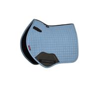 LeMieux Suede Close Contact Saddle Pad Square - Breathable - High Wither - Ice Blue - Large