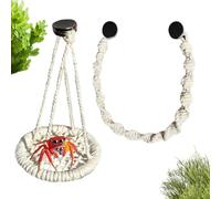 Jumping Spider Accessories, Hanging Climbing Swing Made of Rope for Climbing for Spiders, Decoration for Jumping Spiders, for Breeding Lizards, Tree Frogs and Hermit Crabs in the Terrarium for