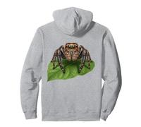 Jumping Spider Arachnid Lover Realistic Salticidae Nature Pullover Hoodie