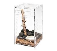 Jumping Spider Cage - Terrarium Reptile in Transparent Acrylic, Anti-Escape Cage for Frog, Mygale, Scorpion, Man, Spider, Gecko, Travel, Home, etc