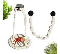 Jumping Spider Decoration - Hammock & Hanging Bridge 2 Pieces Natural Cotton Rope Handmade | Habitat Fencing Accessories | For Camping Travel Daily Airplane Departure Comp