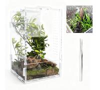 Jumping Spider Enclosure - 7.87x4.72x4.72 Inch Stick Insect Enclosure, Praying Mantis Enclosure, Tarantula Enclosure, for Tarantula, Snail, Praying Mantis, Frog, and Small Reptiles