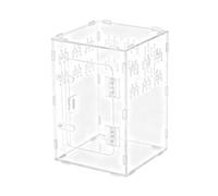 Jumping Spider Enclosure - Acrylic Display Case, Breathable Transparent Habitat | Built In Cave Hiding Spot, Climbing Zone Scenery for Praying Mantis Reptile Gecko
