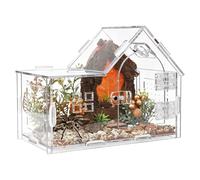 Jumping Spider Enclosure | Acrylic Reptile Terrarium,Gecko Keeping Cage - for Spider Frog Tarantula Gecko Mantise Scorpion Home Travel Living Room Office