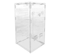Jumping Spider Enclosure - Acrylic Spider Enclosure Tarantula Enclosure - Ventilated Reptile Animal Cage for Breeding Observation Frog Lizard Gecko Keeping Turtle Praying