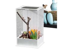 Jumping Spider Enclosure,Clear Acrylic Box - Small Reptile Enclosure - for Praying Mantis Nesting Breeding Feeding Observation