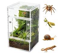 Jumping Spider Enclosure, Clear Acrylic Tarantula Habitat with Ventilation