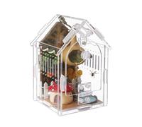 Jumping Spider Enclosure Kit Acrylic Terrarium for Tarantulas, Reptiles & Praying Mantis | Magnetic Feeding Port & Secure Latch | Arboreal Enclosure with Ventilation & Front Door