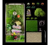 Jumping Spider Enclosure Kit, Clear Acrylic Terrarium,Insect & Bug Habitat